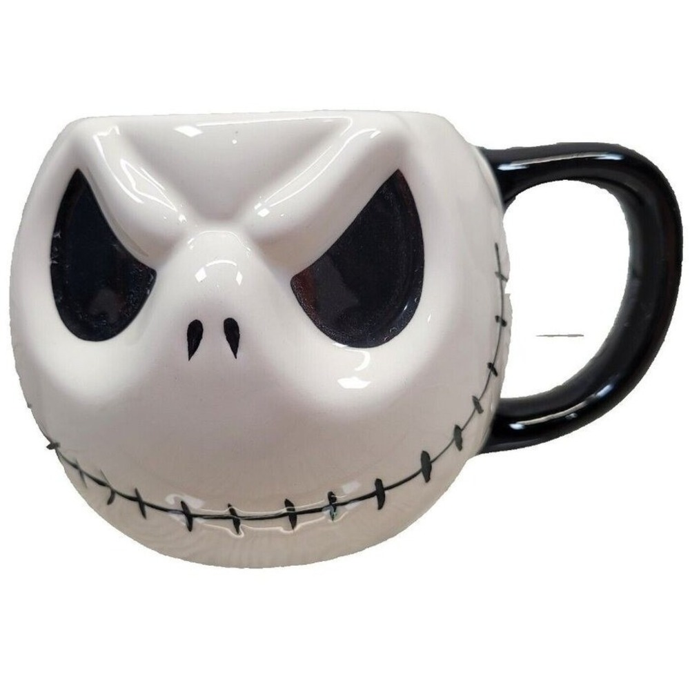 Disney Jack Skellington Coffee Mug The Nightmare Before Christmas 3D Sculpted